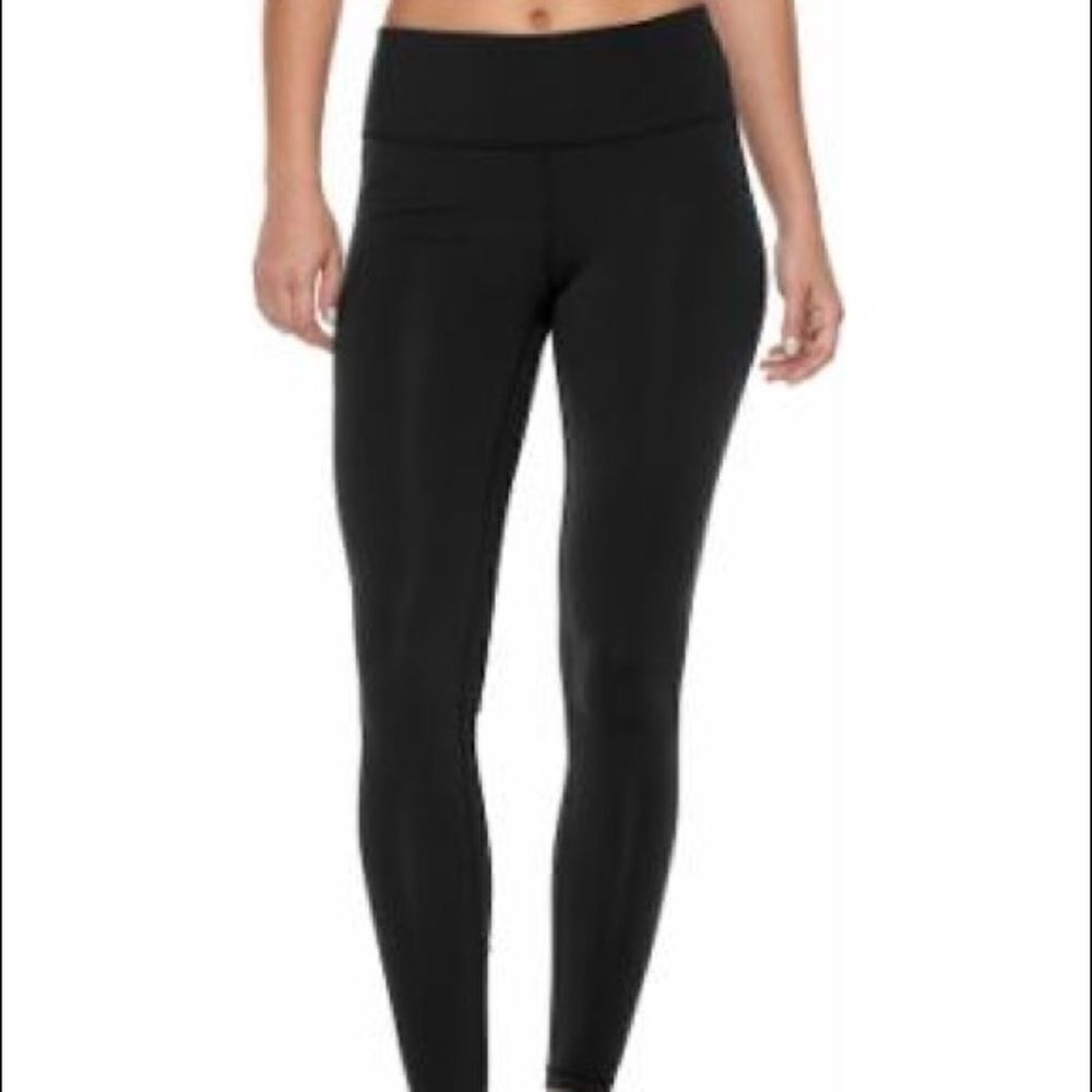 Lot of (2) Tek Gear black athletic leggings
